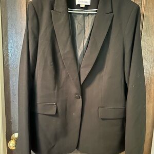 Calvin Klein Black Blazer with Notched Lapels